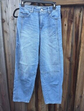 LOFT Light Blue Barrel Leg Jeans